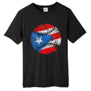 Puerto Rican Baseball Proud Boricua Flag Puerto Rico Tall Fusion ChromaSoft Performance T-Shirt