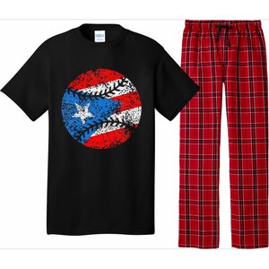 Puerto Rican Baseball Proud Boricua Flag Puerto Rico Pajama Set