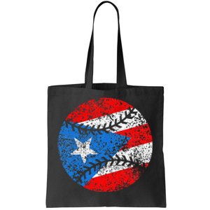 Puerto Rican Baseball Proud Boricua Flag Puerto Rico Tote Bag