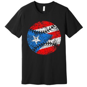 Puerto Rican Baseball Proud Boricua Flag Puerto Rico Premium T-Shirt