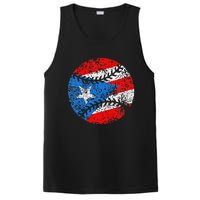 Puerto Rican Baseball Proud Boricua Flag Puerto Rico PosiCharge Competitor Tank