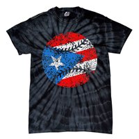 Puerto Rican Baseball Proud Boricua Flag Puerto Rico Tie-Dye T-Shirt