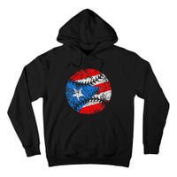 Puerto Rican Baseball Proud Boricua Flag Puerto Rico Tall Hoodie