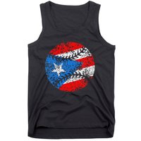 Puerto Rican Baseball Proud Boricua Flag Puerto Rico Tank Top