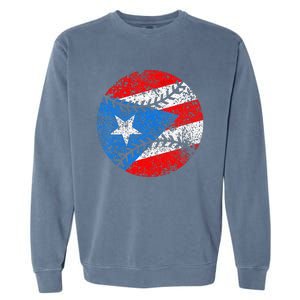 Puerto Rican Baseball Proud Boricua Flag Puerto Rico Garment-Dyed Sweatshirt