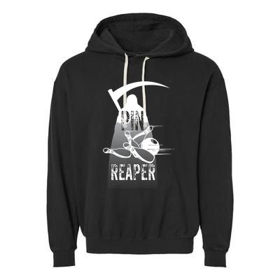 Pin Reaper Bowling Funny Bowlers Garment-Dyed Fleece Hoodie