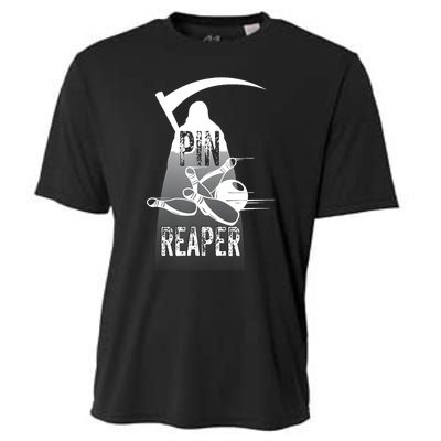 Pin Reaper Bowling Funny Bowlers Cooling Performance Crew T-Shirt