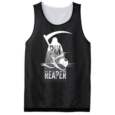 Pin Reaper Bowling Funny Bowlers Mesh Reversible Basketball Jersey Tank