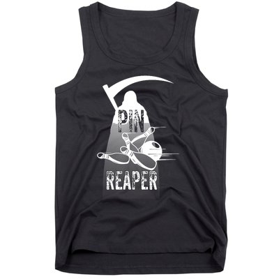 Pin Reaper Bowling Funny Bowlers Tank Top