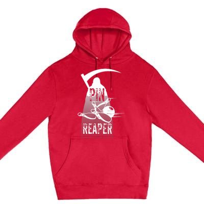 Pin Reaper Bowling Funny Bowlers Premium Pullover Hoodie