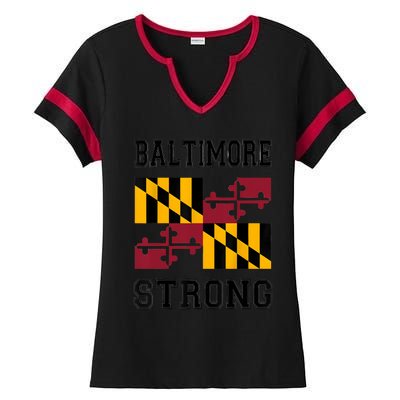 Patapsco River Baltimore Strong Ladies Halftime Notch Neck Tee