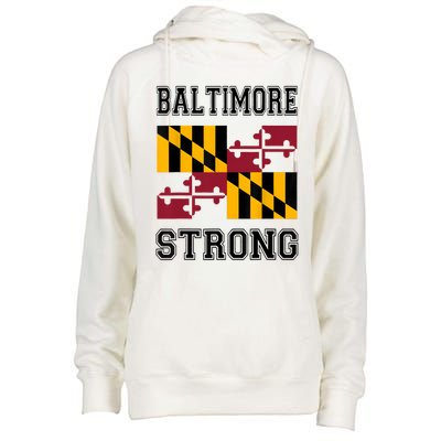 Patapsco River Baltimore Strong Womens Funnel Neck Pullover Hood