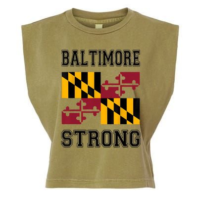 Patapsco River Baltimore Strong Garment-Dyed Women's Muscle Tee