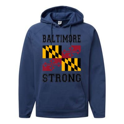 Patapsco River Baltimore Strong Performance Fleece Hoodie