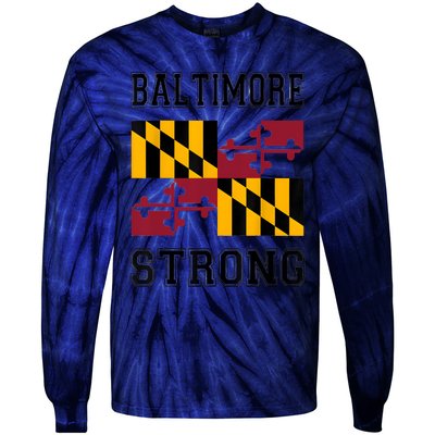 Patapsco River Baltimore Strong Tie-Dye Long Sleeve Shirt