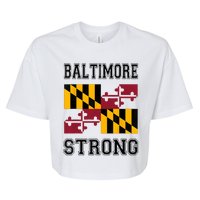 Patapsco River Baltimore Strong Bella+Canvas Jersey Crop Tee