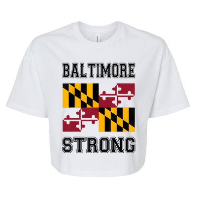 Patapsco River Baltimore Strong Bella+Canvas Jersey Crop Tee