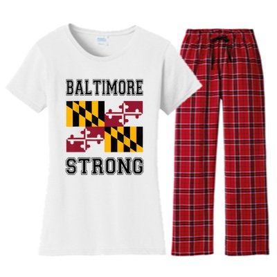 Patapsco River Baltimore Strong Women's Flannel Pajama Set