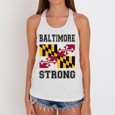 Patapsco River Baltimore Strong Women's Knotted Racerback Tank