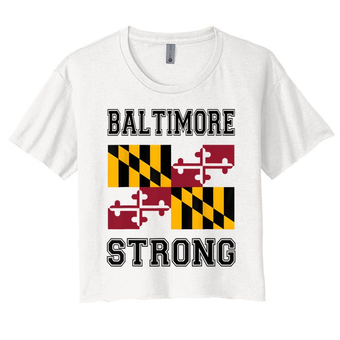 Patapsco River Baltimore Strong Women's Crop Top Tee