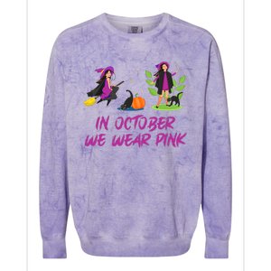 Pink Ribbon Breast Cancer Shirts Halloween Colorblast Crewneck Sweatshirt