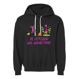 Pink Ribbon Breast Cancer Shirts Halloween Garment-Dyed Fleece Hoodie