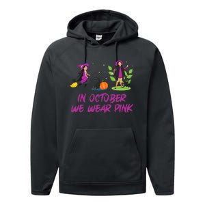 Pink Ribbon Breast Cancer Shirts Halloween Performance Fleece Hoodie