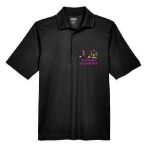 Pink Ribbon Breast Cancer Shirts Halloween Men's Origin Performance Pique Polo