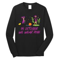 Pink Ribbon Breast Cancer Shirts Halloween Long Sleeve Shirt