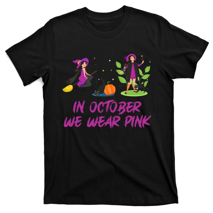 Pink Ribbon Breast Cancer Shirts Halloween T-Shirt