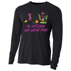 Pink Ribbon Breast Cancer Shirts Halloween Cooling Performance Long Sleeve Crew