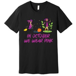 Pink Ribbon Breast Cancer Shirts Halloween Premium T-Shirt