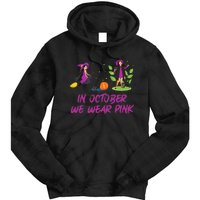 Pink Ribbon Breast Cancer Shirts Halloween Tie Dye Hoodie