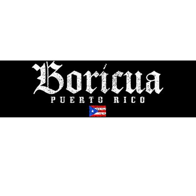 Puerto Rico Boricua Vintage Puerto Rican Flag Pride Bumper Sticker