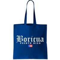 Puerto Rico Boricua Vintage Puerto Rican Flag Pride Gift Tote Bag