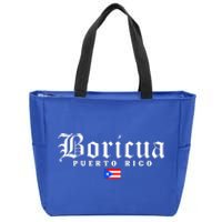 Puerto Rico Boricua Vintage Puerto Rican Flag Pride Gift Zip Tote Bag