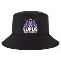 Purple Ribbon Butterfly Lupus Awareness Month Cool Comfort Performance Bucket Hat