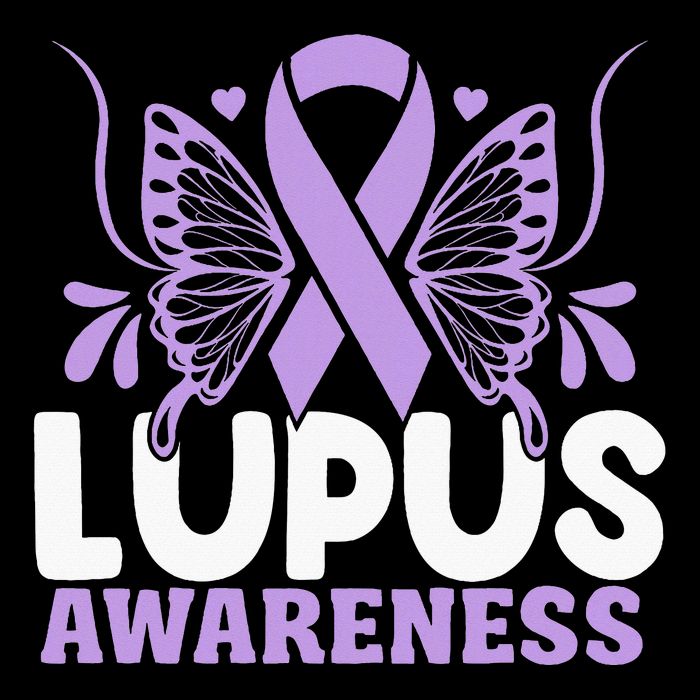 Purple Ribbon Butterfly Lupus Awareness Month Impact Tech Backpack