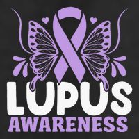 Purple Ribbon Butterfly Lupus Awareness Month Adult Drive Performance Visor