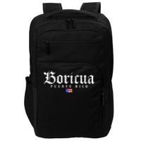 Puerto Rico Boricua Vintage Puerto Rican Impact Tech Backpack