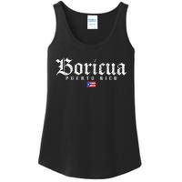 Puerto Rico Boricua Vintage Puerto Rican Ladies Essential Tank