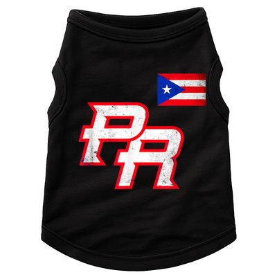 Puerto Rican Baseball Player Puerto Rico Flag Baseball Fans Doggie Tank