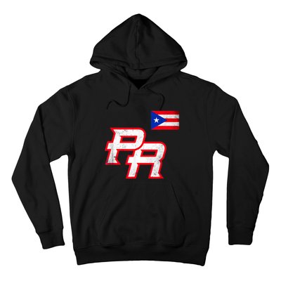 Puerto Rican Baseball Player Puerto Rico Flag Baseball Fans Hoodie