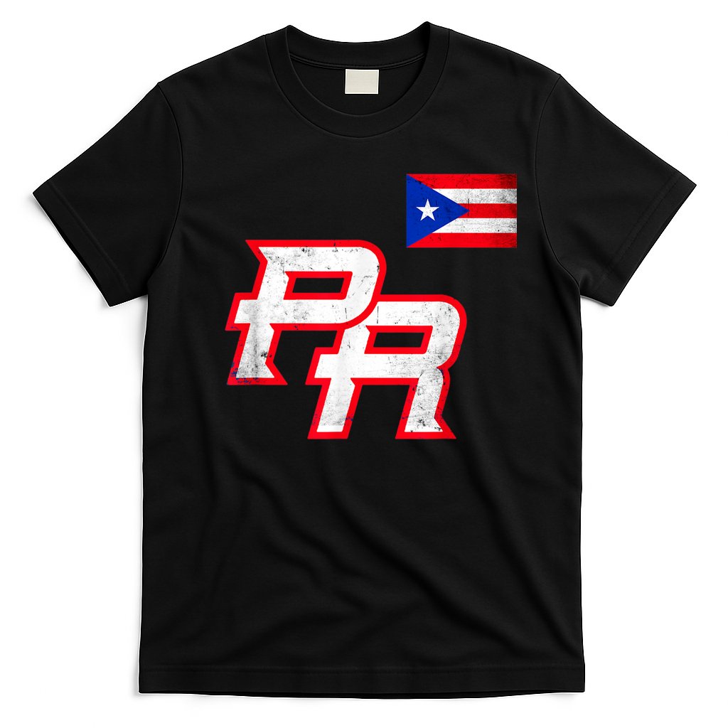 Puerto Rican Baseball Player Puerto Rico Flag Baseball Fans T-Shirt