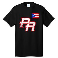 Puerto Rican Baseball Player Puerto Rico Flag Baseball Fans Tall T-Shirt