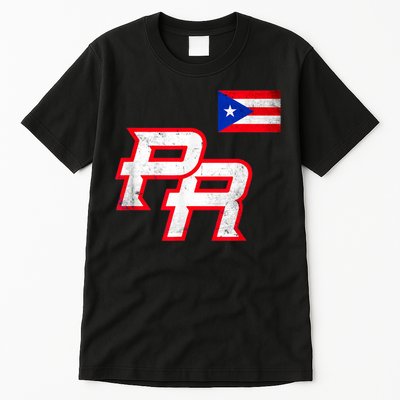 Puerto Rican Baseball Player Puerto Rico Flag Baseball Fans Tall T-Shirt