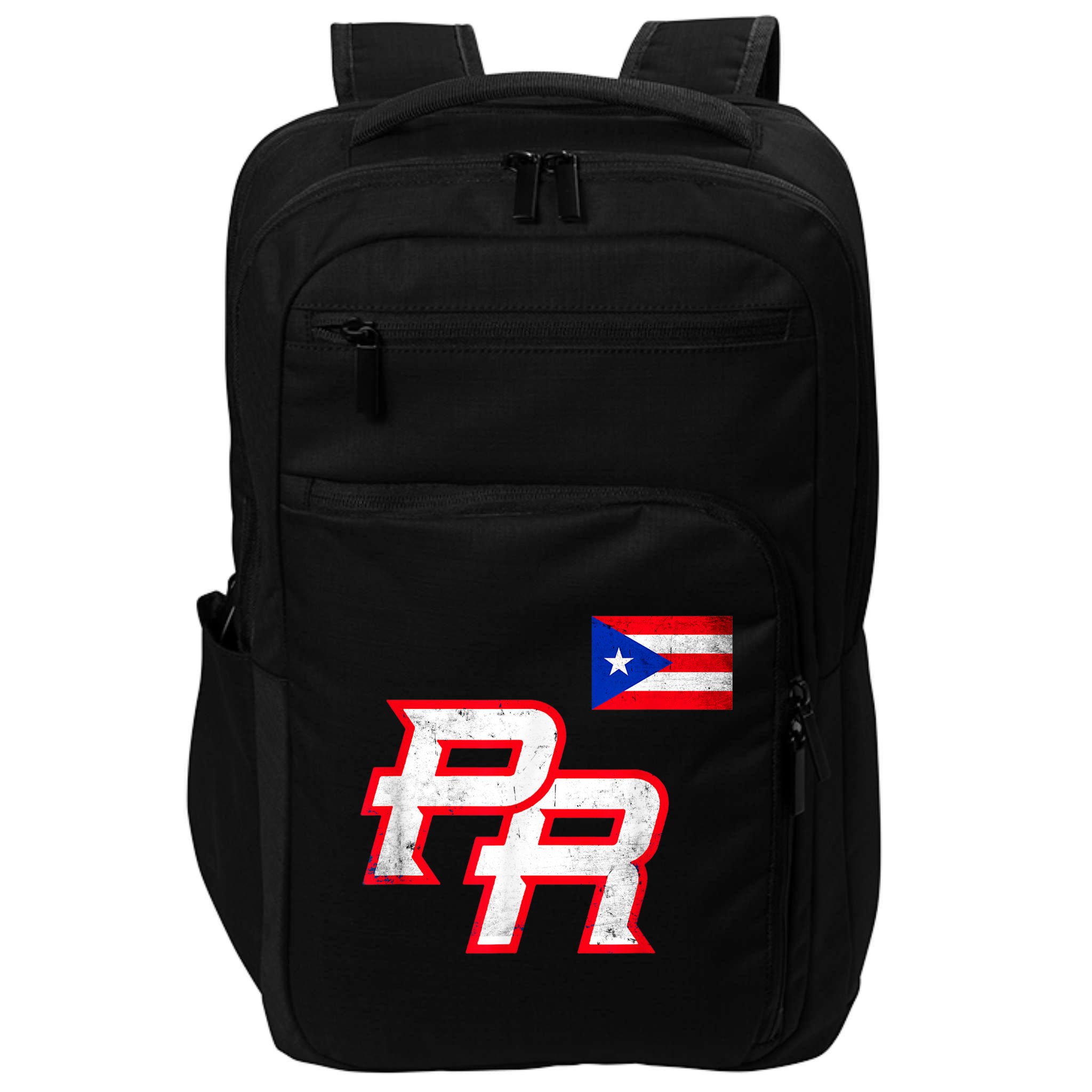 Puerto Rican Baseball Player Puerto Rico Flag Baseball Fans Impact Tech Backpack