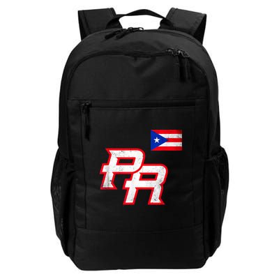 Puerto Rican Baseball Player Puerto Rico Flag Baseball Fans Backpack