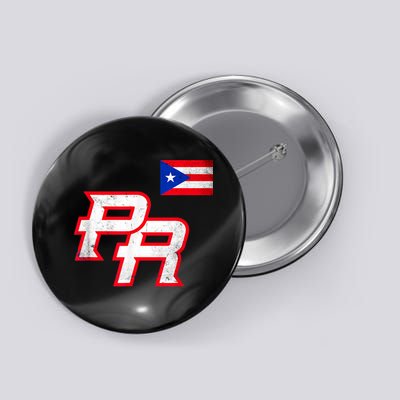 Puerto Rican Baseball Player Puerto Rico Flag Baseball Fans Button