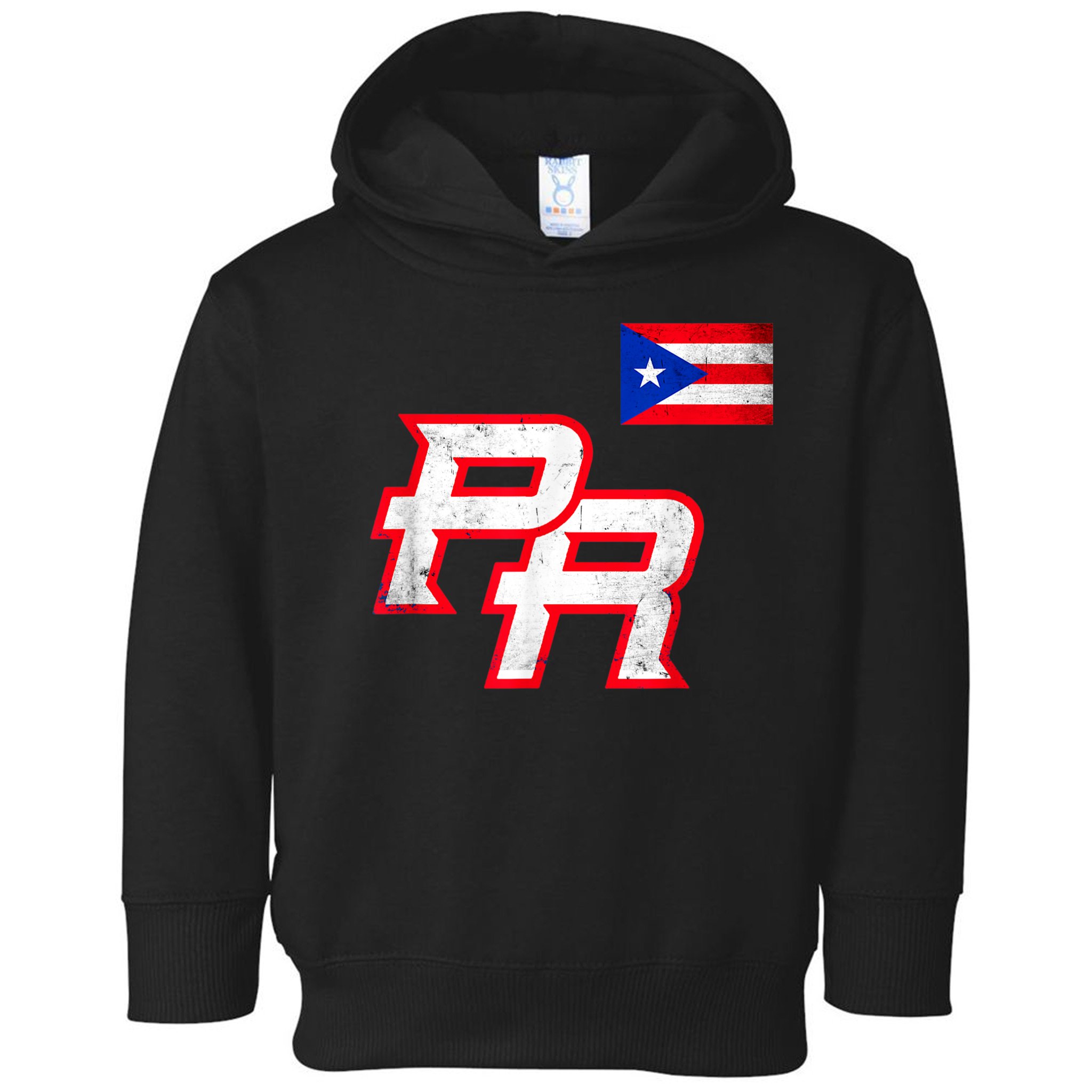 Puerto Rican Baseball Player Puerto Rico Flag Baseball Fans Toddler Hoodie